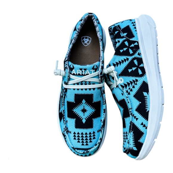 Turquoise Saddle Blanket ARIOT HILO Aztec Patterned Slip-On Sneakers NWT - Picture 6 of 13